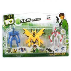 Ben10  3 светящиеся фигурки BEN10 5 серии -  Крылатый+Супер большой+Молния