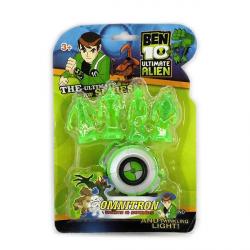 Ben10 часы со светом и звуком и 4-мя фигурками