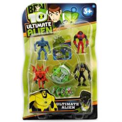 Ben10   4 фигурки+ часы с дисками